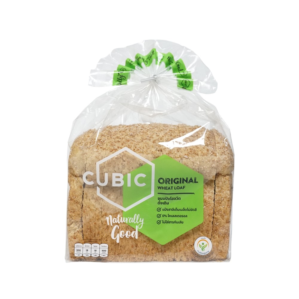 CUBIC ขนมปังโฮลวีตดั้งเดิม 360 กรัม