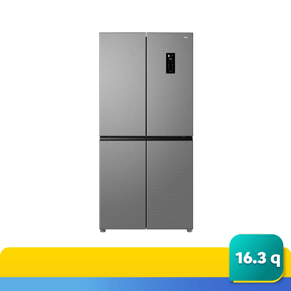 TCL ตู้เย็น 4ประตู 16.3คิว P470CDS สีเทา