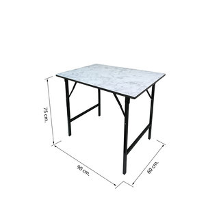 โต๊ะอเนกประสงค์ลายหินขาว 60X90CM #NBR